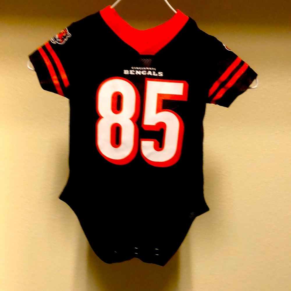 NFL Baby Cincinnati Bengals Jersey Onesie 6/9 Mos.